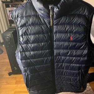 Polo Ralph Lauren waterproof vest size medium blue